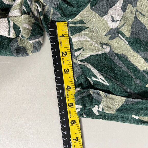 XCVI Wearables Shorts Womens‎ XL Green Camo Drawstring Cotton Pockets Casual - Picture 12 of 13